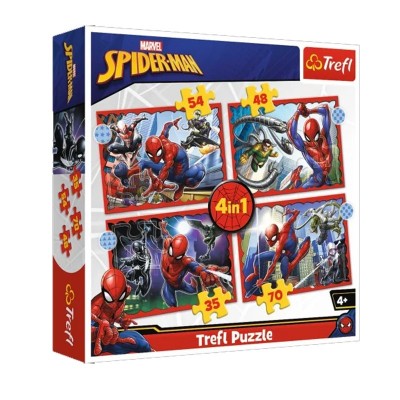 Spiderman Puzzle 4 En 1