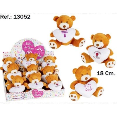 Peluches  Osito Corazon Mama 18Cm