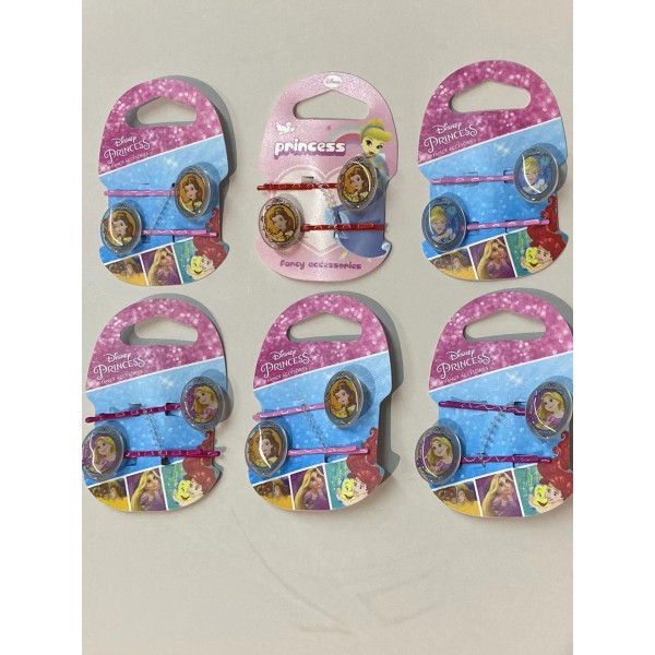 Princesas Horquilla Pk 6Unidad