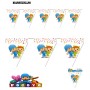 Banderin Pocoyo Y Nina 3 M