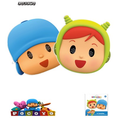 Caretas Pocoyo Y Ninapk-6Uds