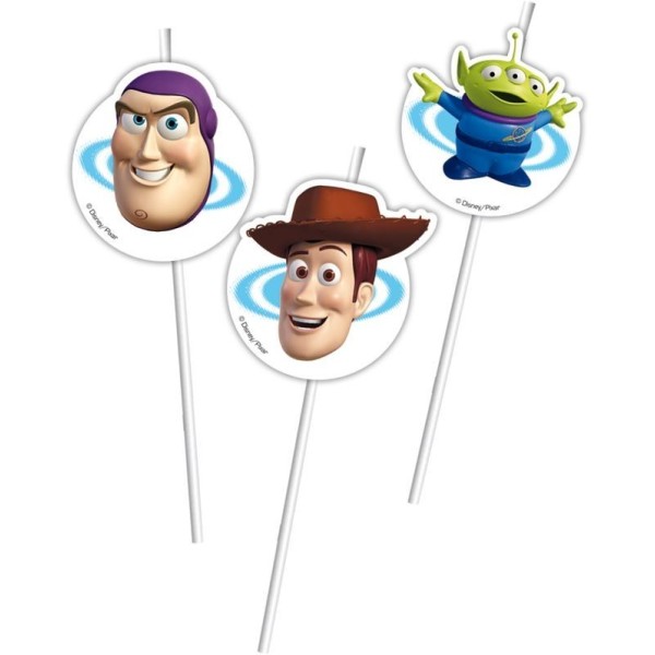 Pajitas De Plastico Toy Story 3  Pk-8Uds