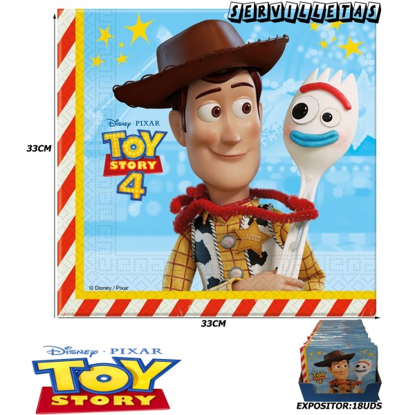 Servilletas De Papel 2Capas Toy Story4    Pk -20Uds