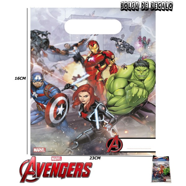 Bolsa De Regalo Mighty Avengers Pk -6Uds