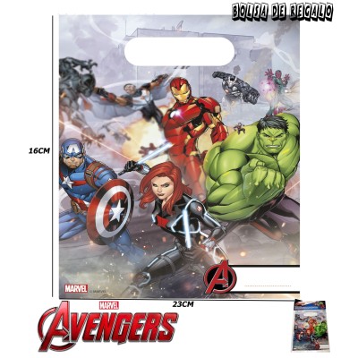 Bolsa De Regalo Mighty Avengers Pk -6Uds