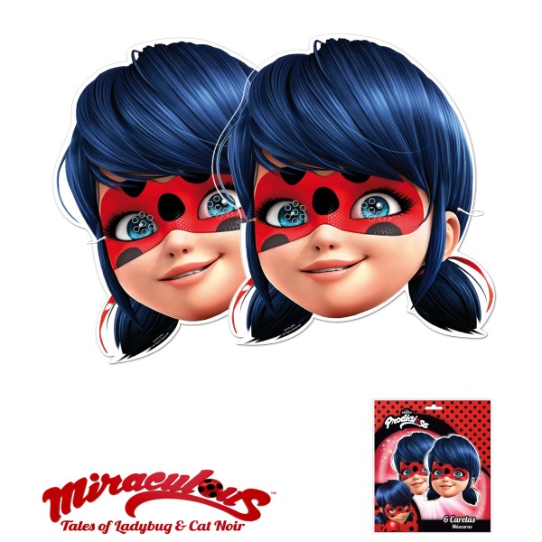 Caretas Ladybug Pk-6Uds