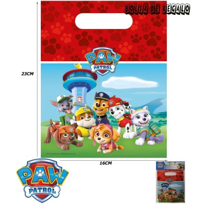 Bolsa De Regalo Paw Patrol Ready For Action   Pk-6Uds