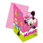 Tarjeta De Invitacion Minnie Happy Helpers  Pk-6Uds