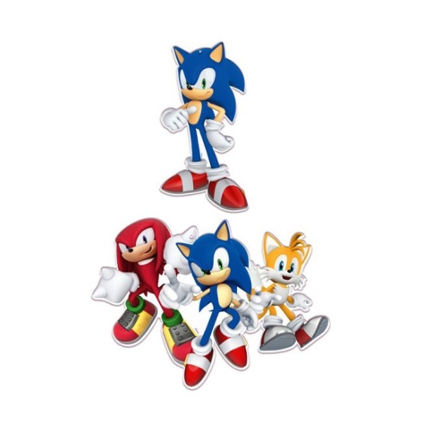 Siluetas De Sonic 2Uds