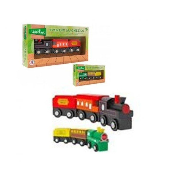 Juguete De Madera Trenino Magnetico 10M+ 2Modelo 13X24Cm