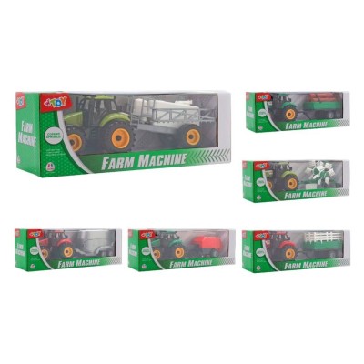 Tractor Agrícola C/Remolque Plástico 6 Ass29Cm X 10Cm X 9Cm