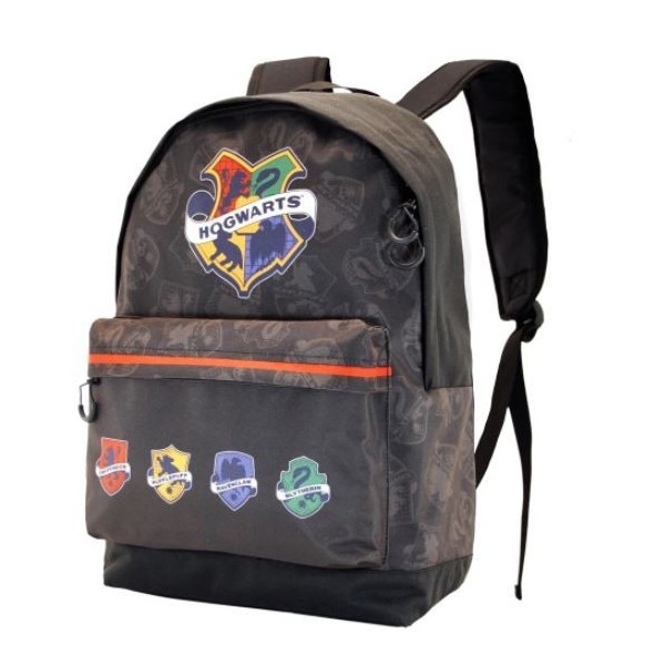 Mochila Hs Harry Potter Abanico Gris Harry Potter College41Cm