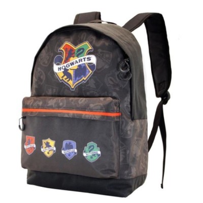 Mochila Hs Harry Potter Abanico Gris Harry Potter College41Cm