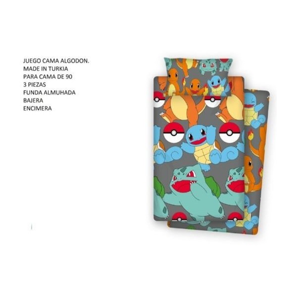 Pokemon Funda Nordica Algodon  90Cm