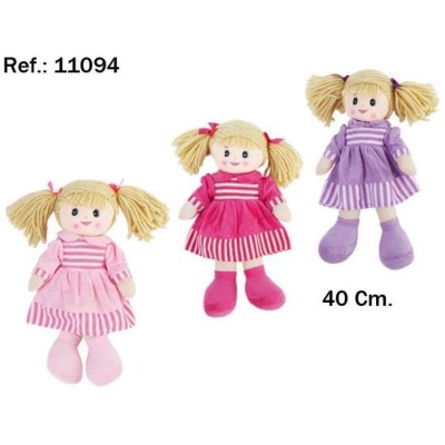 Peluche Muneca Trapo Rayas 3Modelo 40Cm
