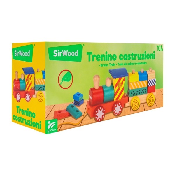 Trenino Legno Trenable 1 Locomotora + 1 Vagón