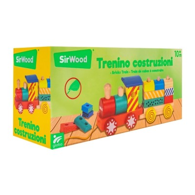 Trenino Legno Trenable 1 Locomotora + 1 Vagón