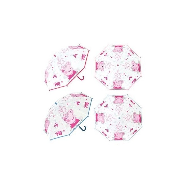 Peppa Pig Paraguas Transparente 46Cm