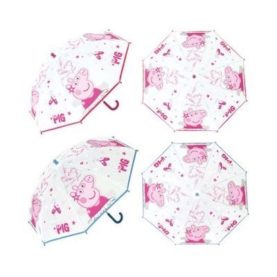 Peppa Pig Paraguas Transparente 46Cm