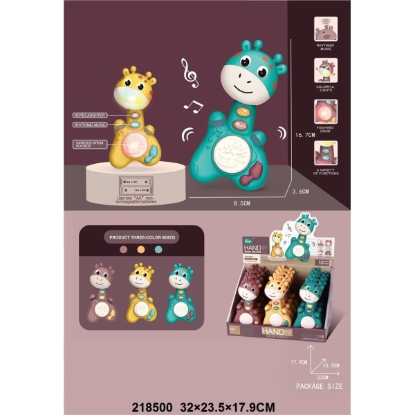 Tambor Guitarra Con Sonido Para Bebe Exp12U