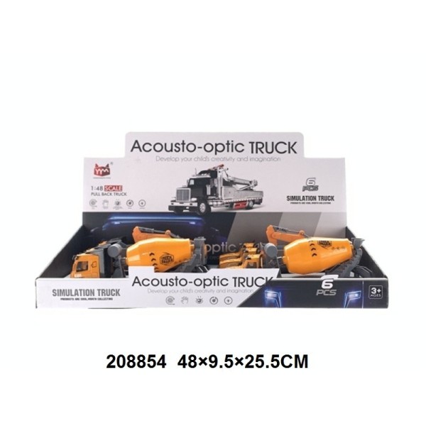 Vehículo De Ingeniería De Metal Con Luz Y Sonido