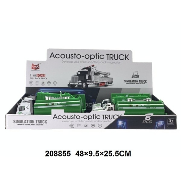 Vehículo De Saneamiento De Metal Con Luz Y Sonido