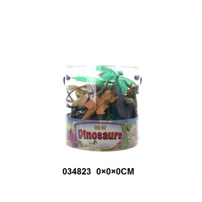 Figura Dinosaurio Surtido 10Cm Tubo  Set 11Pcs