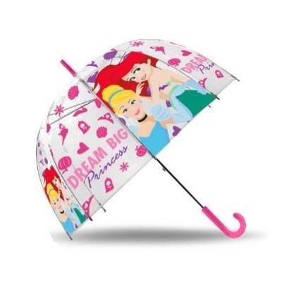 Princesas Disney Paraguas Transparente Con Automatico 46Cm