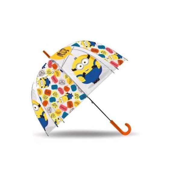 Minion Paraguas Transparente Auto 46Cm