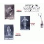 Star Wars Llavero Con Luz (Precio Pack De 3 Unidades)