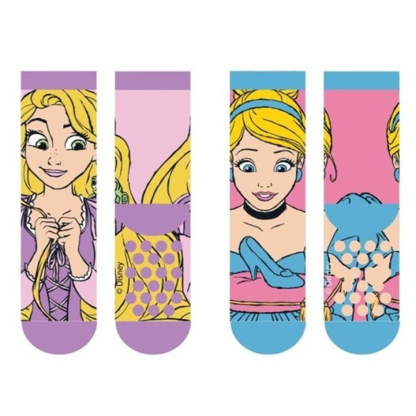 Princesas Set 2 Calcetin Antidesl T.23-32