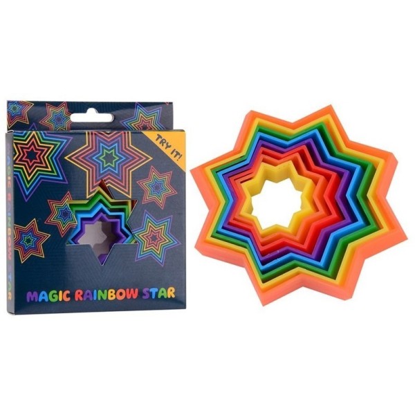 Estrella Magica Arcoiris Colores 10X10X2,5Cm
