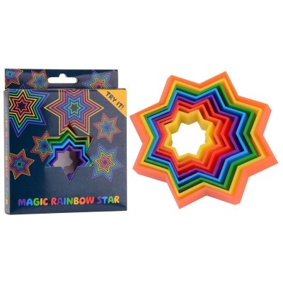 Estrella Magica Arcoiris Colores 10X10X2,5Cm