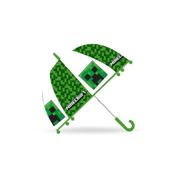 Minecraft Paraguas Transparente Manual 46Cm