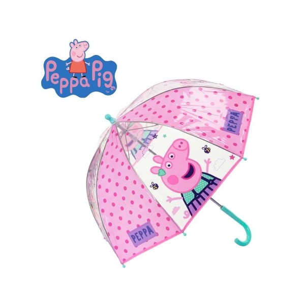 Peppa Pig Paraguas Transprente 45Cm