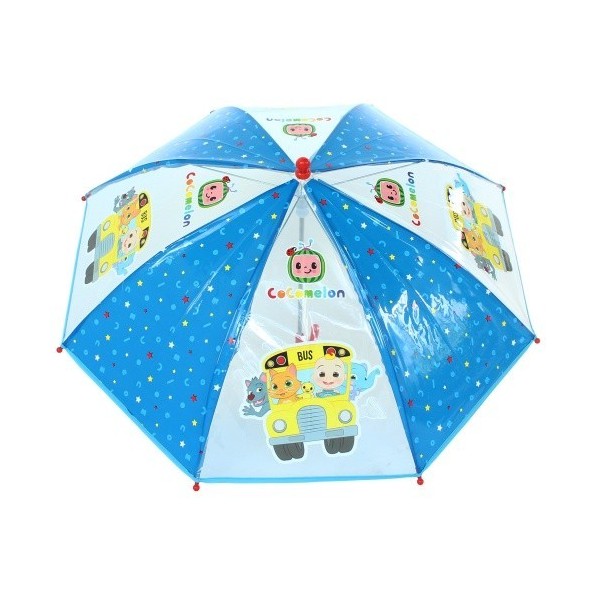 Cocomelon Paraguas Transparente Manual 45Cm