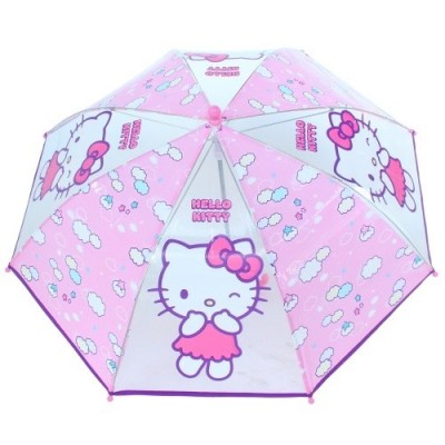 Hello Kitty Paraguas Transparente Manual 45Cm