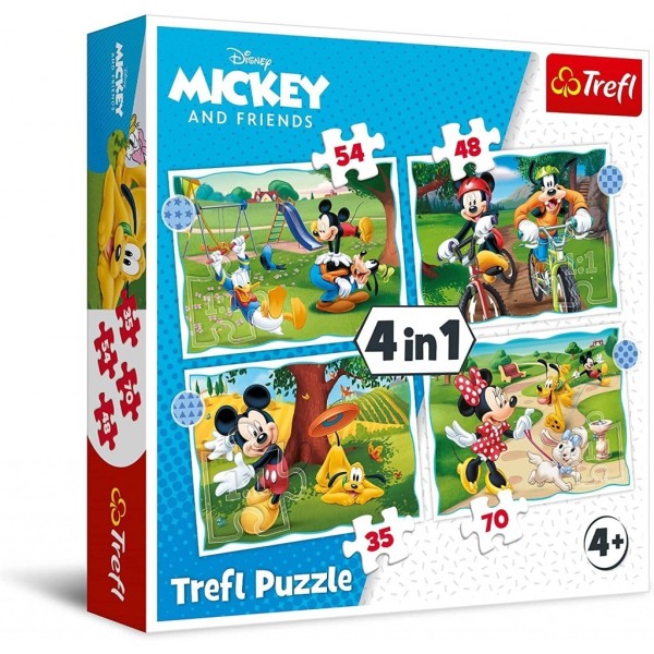 Mickey Puzzle 4 En 1