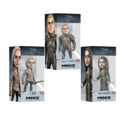 Figura Minix Yennefer -Ciri-Geralt-The Witcher 12Cm