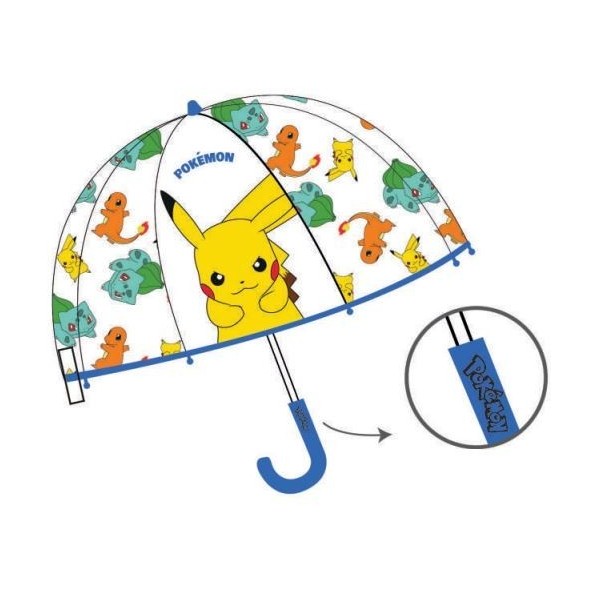 Pokemon Paraguas Transparente Automatico 46Cm