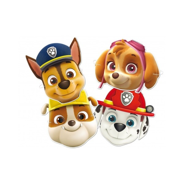 Paw Patrol 6 Caretas Mascaras