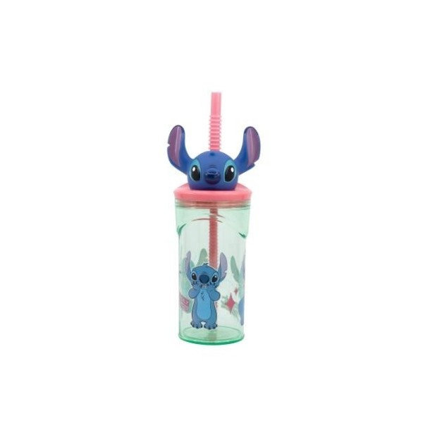 Stitch Vaso Con Figurita 3D 360Ml