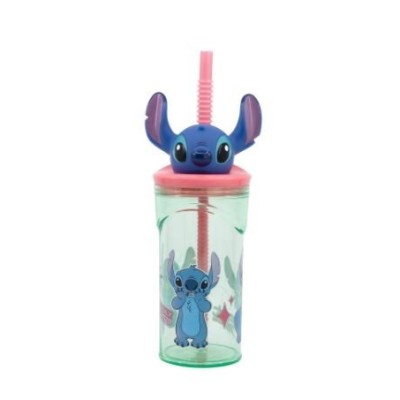 Stitch Vaso Con Figurita 3D 360Ml