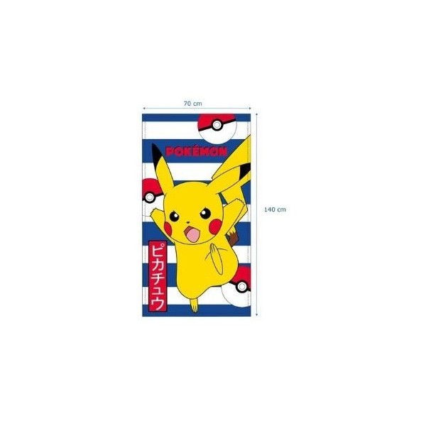 Pikachu Pokemon Toalla 100%Polyester 70X140Cm