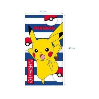 Pikachu Pokemon Toalla 100%Polyester 70X140Cm