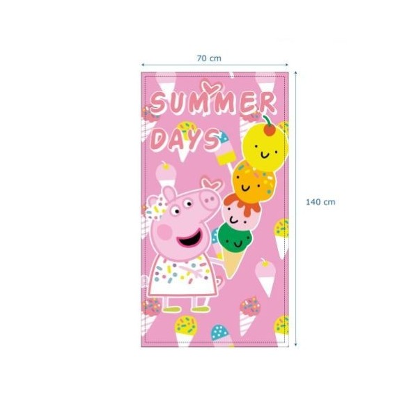 Peppa Pig Toalla 100%Polyester 70X140Cm